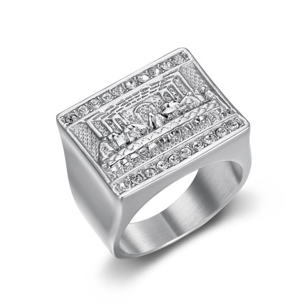 Christianartworkshop 2 Colors Vintage&Classic The Last Supper Ring: A Symbol of Devotion and Heritage