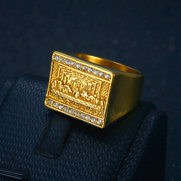 2 Colors Vintage&Classic The Last Supper Ring: A Symbol of Devotion and Heritage