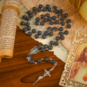Volcanic Pulse Rosary: A Devotional Thread Woven with Christ's Love