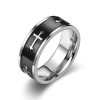 Christianartworkshop The Modern&Minimalist Style Cross Ring: A Symbol of Faith and Style
