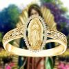 Christianartworkshop Our Lady of Guadalupe Faith Crafted Divine Grace Golden Ring