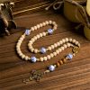 PRAYERFUL FAITH: Handmade Wooden Ceramics Beads Miraculous Medal Rosary