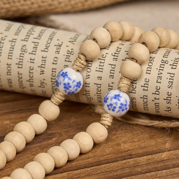 Christianartworkshop Handmade Wooden Ceramics Beads Miraculous Medal & Crucifix Rosary