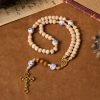 PRAYERFUL FAITH: Handmade Wooden Ceramics Beads Miraculous Medal Rosary