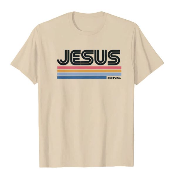 Christianartworkshop Retro Jesus King T-Shirt