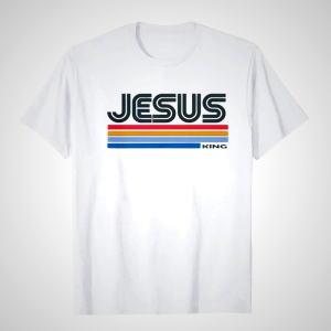 Christian Artworkshop Retro Jesus King T-Shirt - Unisex
