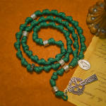 St. Patrick Knotted Rosary Dark Green Celtic Cross Paracord Prayer Beads