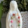 Christianartworkshop Our Lady Resin Rosary Holder Container: Supporting Holy Objects and Placing the Soul