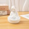Christianartworkshop Our Lady White Resin Rosary Holder Container: Carrying the Beauty of Faith
