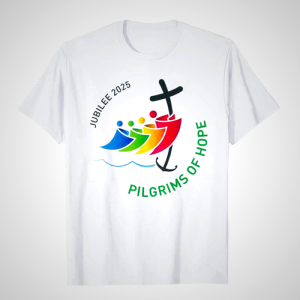 Jubilee 2025 Christian T-Shirt - Pilgrims of Hope Design