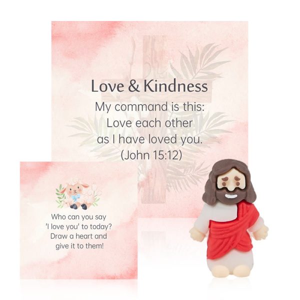 Christianartworkshop 5/10/20/30pcs Bible Verse Cards with Mini Jesus Figurines & Interactive Questions: Inspire and Educate