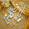 Luminous Beads with Flower Rose Glow-in-dark Divine Grace Rosary
