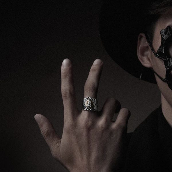 925 Sterling Silver Our Lady Classic & Vintage Ring - In Devotion, Find Limitless Hope