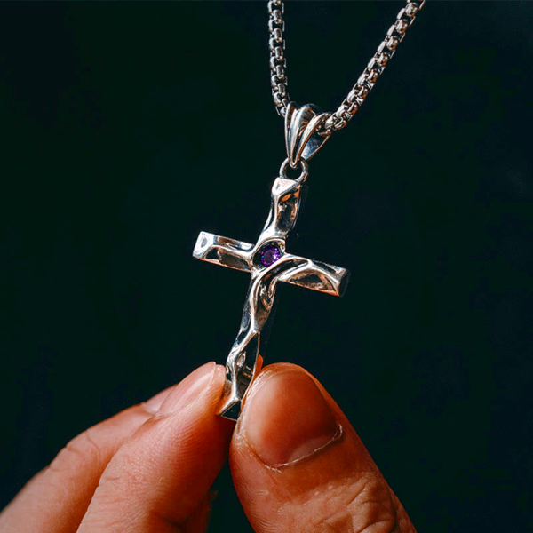 925 Sterling Silver 2colors Zircon Cross Necklace: A Symbol of Elegance and Divine Grace