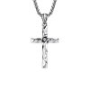 925 Sterling Silver 2colors Zircon Cross Necklace: A Symbol of Elegance and Divine Grace
