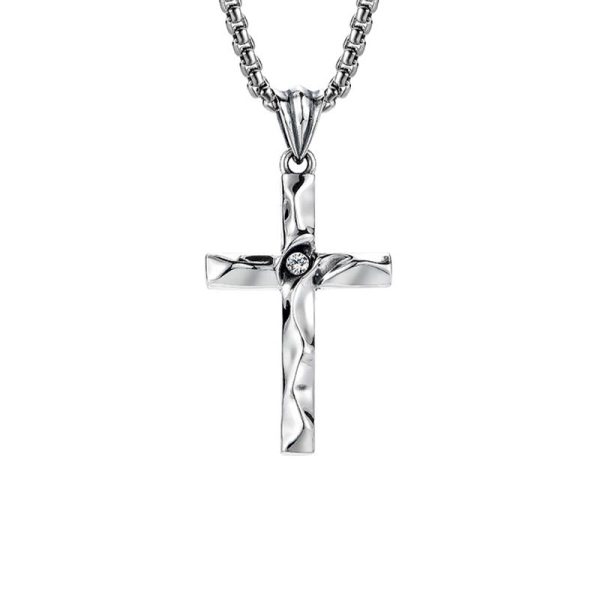 925 Sterling Silver 2colors Zircon Cross Necklace: A Symbol of Elegance and Divine Grace