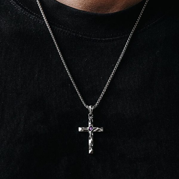 925 Sterling Silver 2colors Zircon Cross Necklace: A Symbol of Elegance and Divine Grace