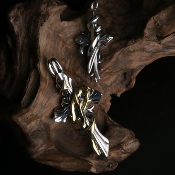 925 Sterling Silver 2styles Vine Crucifix Necklace: Unleashing Your Dark Personality