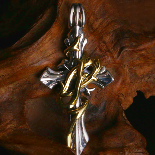 925 Sterling Silver 2styles Vine Crucifix Necklace: Unleashing Your Dark Personality