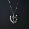 925 Sterling Silver Angel Wings Cross Necklace: Embodying Faith and Celestial Grace