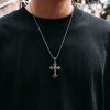 925 Sterling Silver Modern & Minimalist Crucifix Necklace: A Symbol of Holy and Pure