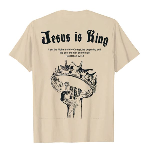 Christianartworkshop Jesus is King T-shirt