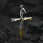 925 Sterling Silver Spiral Cross Necklace: A Modern Tribute to Faith