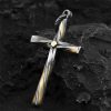 Christianartworkshop 925 Sterling Silver Spiral Cross Necklace: A Modern Tribute to Faith