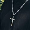 Christianartworkshop 925 Sterling Silver Spiral Cross Necklace: A Modern Tribute to Faith