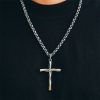 Christianartworkshop 925 Sterling Silver Spiral Cross Necklace: A Modern Tribute to Faith