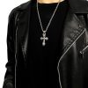 925 Sterling Silver Modern & Minimalist Crucifix Necklace: Simple Design for the Devout
