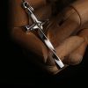 925 Sterling Silver Modern & Minimalist Cross Necklace: Elegant Blend of Faith and Fashion