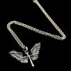 925 Sterling Silver Vintage & Classic Cross Wings Necklace: A Blend of Retro Charm and Divine Grace