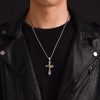 Christianartworkshop 925 Sterling Silver Vintage & Classic Cross Necklace: A Luxurious Emblem of Faith