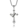 Christianartworkshop 925 Sterling Silver Vintage & Classic Cross Necklace: A Luxurious Emblem of Faith