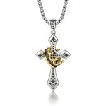 Christianartworkshop 925 Sterling Silver Vintage & Classic Cross Necklace: A Luxurious Emblem of Faith