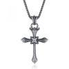 925 Sterling Silver Modern & Minimalist Cross Necklace: Mysterious and Trendy Symbol of Belief