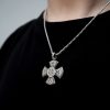 925 Sterling Silver Vintage & Classic Cross Necklace: Ancient Elegance Meets Spiritual Symbolism
