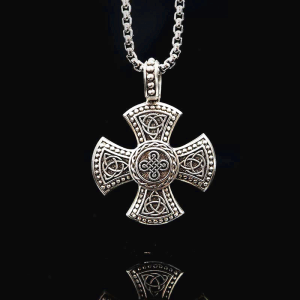 925 Sterling Silver Vintage & Classic Cross Necklace: Ancient Elegance Meets Spiritual Symbolism
