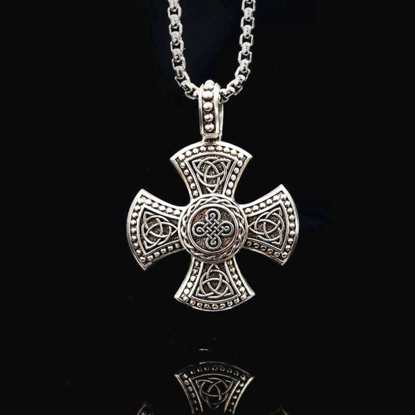 925 Sterling Silver Vintage & Classic Cross Necklace: Ancient Elegance Meets Spiritual Symbolism