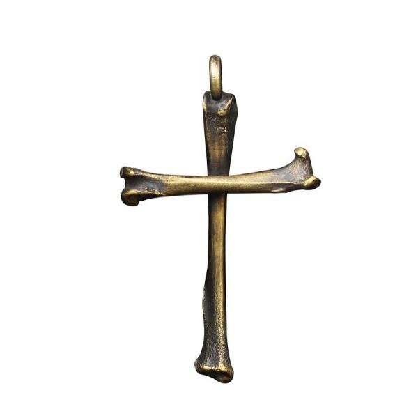 925 Sterling Silver Modern & Minimalist Cross Bone-shaped Necklace: Showing Personality in Simplicity