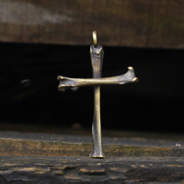 925 Sterling Silver Modern & Minimalist Cross Bone-shaped Necklace: Showing Personality in Simplicity