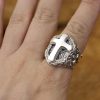 925 Sterling Silver Divine Cross Ring - A Symbol of Spiritual Connection