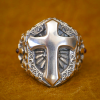 925 Sterling Silver Divine Cross Ring - A Symbol of Spiritual Connection