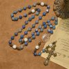 PRAYERFUL FAITH: Handmade Rosary with Natural Blue Aventurine Beads