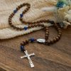 PRAYERFUL FAITH: Handmade Gold sandalwood Rosary with Our Lady of Guadalupe