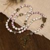 Jesus Is The Gift: Handmade Violet - Inspired Rosary with Gift Card