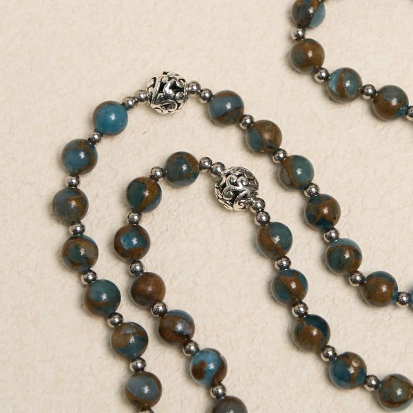 Christianartworkshop Divine - Inspired Lake - Blue Cloisonné Rosary: A Christian's Spiritual Anchor