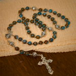 Divine - Inspired Lake - Blue Cloisonné Rosary: A Christian's Spiritual Anchor