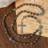Christianartworkshop Divine - Inspired Lake - Blue Cloisonné Rosary: A Christian's Spiritual Anchor